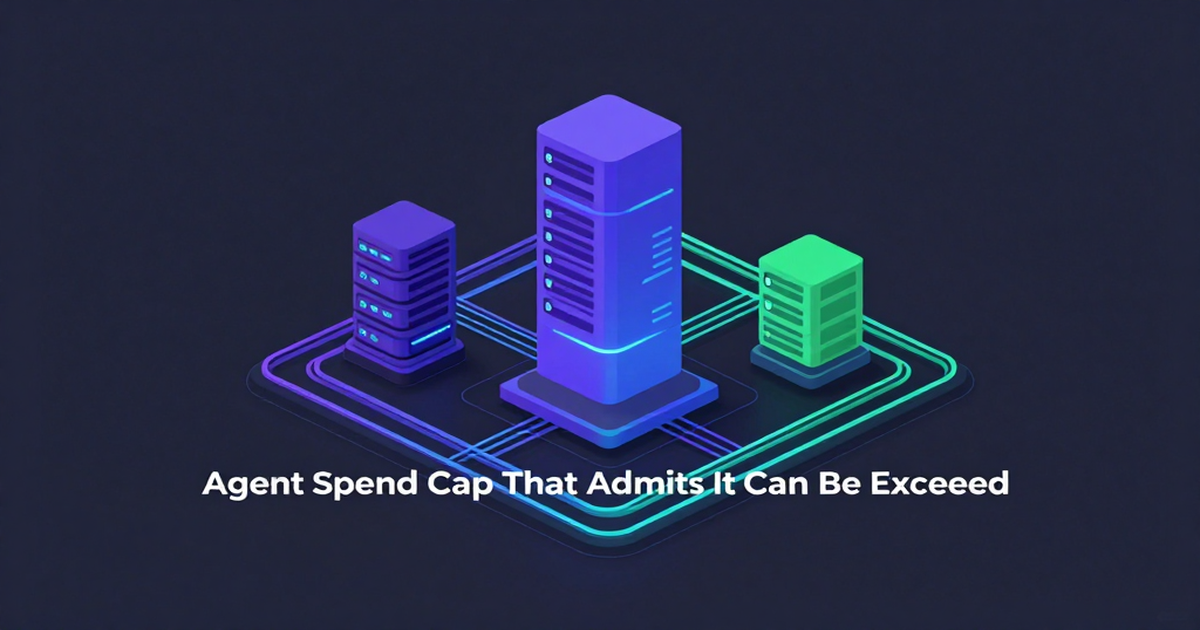 Illustration for The Agent Spend Cap That Admits It Can Be Exceeded
