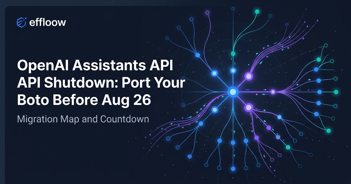Illustration for OpenAI Assistants API Shutdown: Port Your Bot Before Aug 26