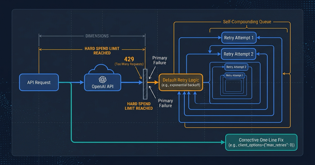 Illustration for OpenAI Spend Limits Return 429: Your Retry Logic Will Make It Worse